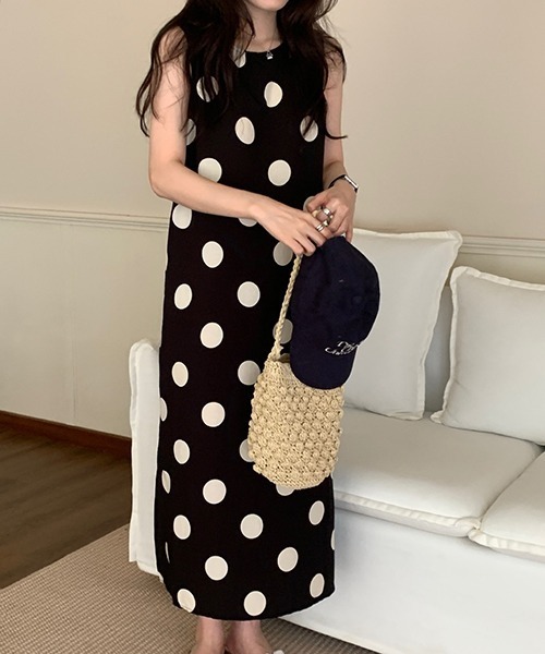 「FREE STYLISTS」 「chuu」ノースリーブワンピース FREE オフホワイト レディース_画像4