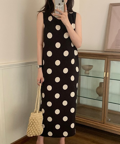 「FREE STYLISTS」 「chuu」ノースリーブワンピース FREE オフホワイト レディース_画像5