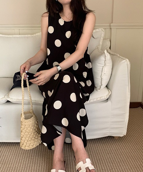 「FREE STYLISTS」 「chuu」ノースリーブワンピース FREE オフホワイト レディース_画像7