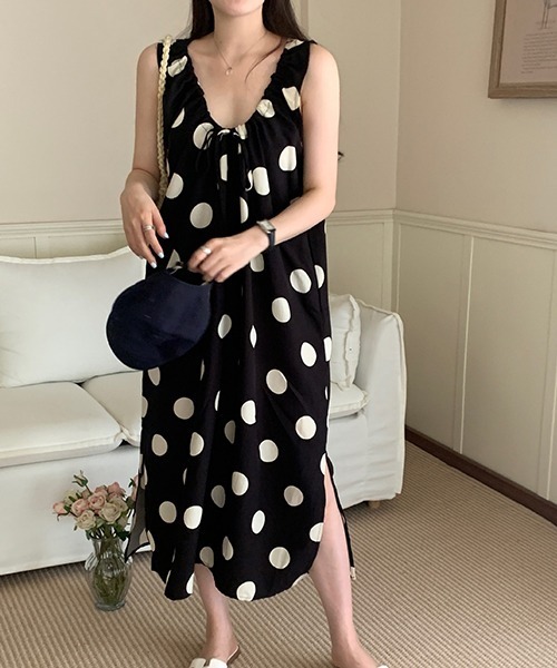 「FREE STYLISTS」 「chuu」ノースリーブワンピース FREE オフホワイト レディース_画像8