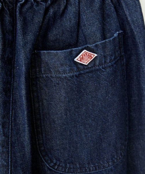 DANTON」 デニムパンツ 36 ダークインディゴブルー レディース