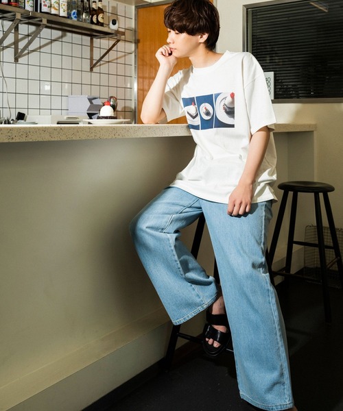 「PBLIM」 半袖Tシャツ MEDIUM オフホワイト レディース_画像7