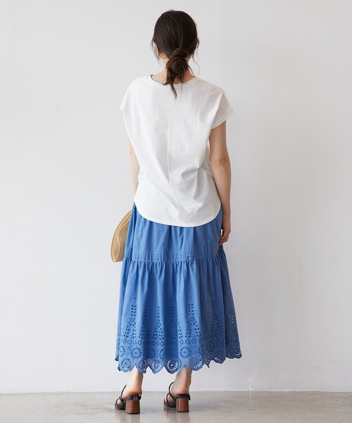 「Feroux」 フレアスカート F ブルー レディース_画像5