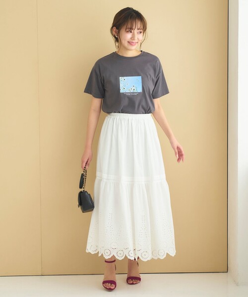 「Feroux」 フレアスカート F ブルー レディース_画像7