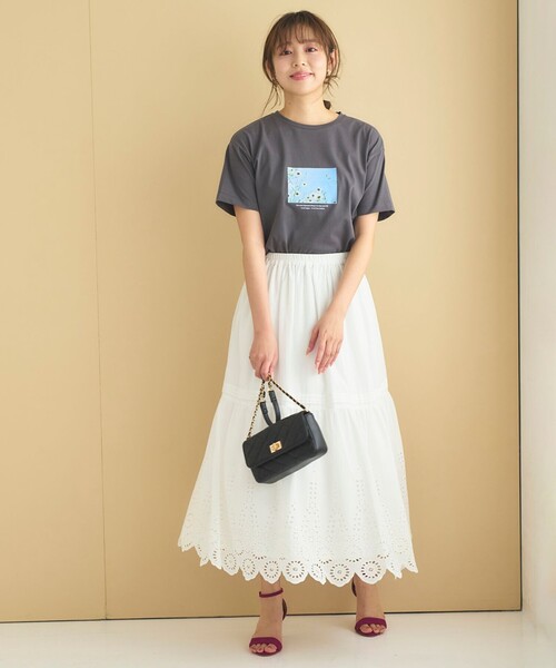 「Feroux」 フレアスカート F ブルー レディース_画像8