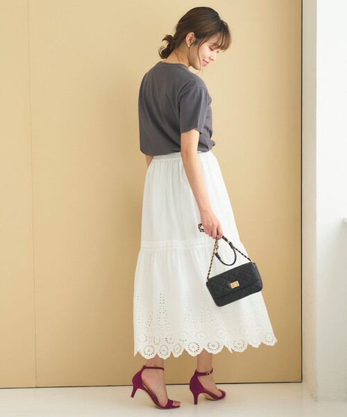 「Feroux」 フレアスカート F ブルー レディース_画像9