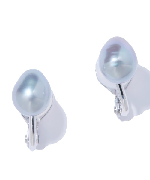 イヤリング 「les bon bon」organic pearl earring GY/オーガニック パール イヤリング BOB897 レディース