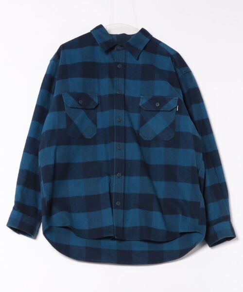 STYLISE シャツ 「ROTTWEILER」R9 BUFFALO CHECK SHIRT / ブルー