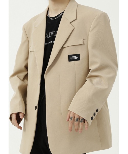 「WESTBOY」 テーラードジャケット M ベージュ メンズ_画像4