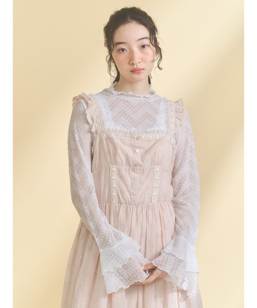 完売品 merry jenny flower frill laceブルゾン merry jenny（メリージェニー）の「flower frill laceブルゾン