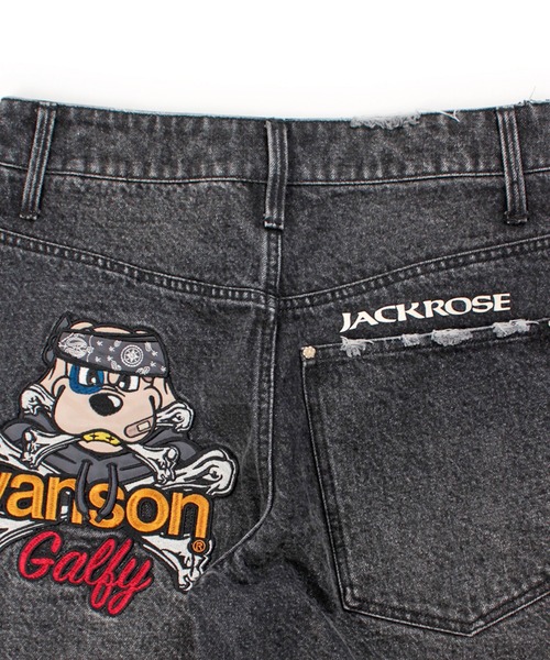 GALFY（ガルフィー） ワイドパンツ ジーンズ JACKROSE×VANSON×GALFY-骨