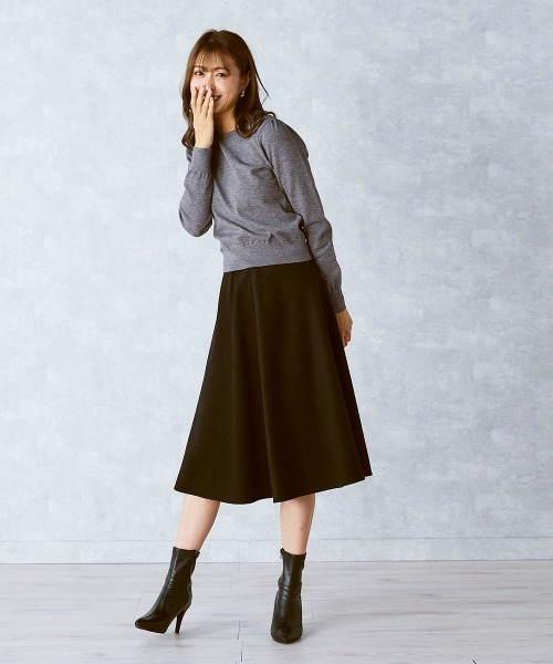 「QUEENS COURT」 長袖ニット M グレー レディース_画像5