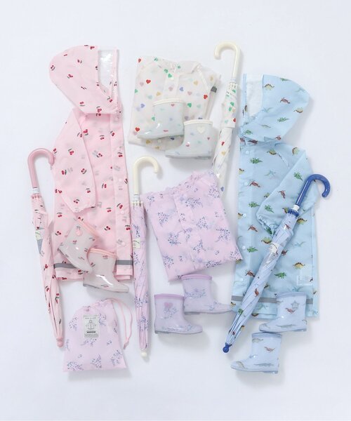 apres les cours（アプレレクール） カッパ レインコート カッパ 花