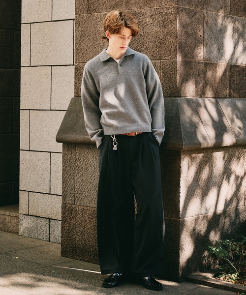 Regen Glanz セーター ニット sweat like simple polo knit