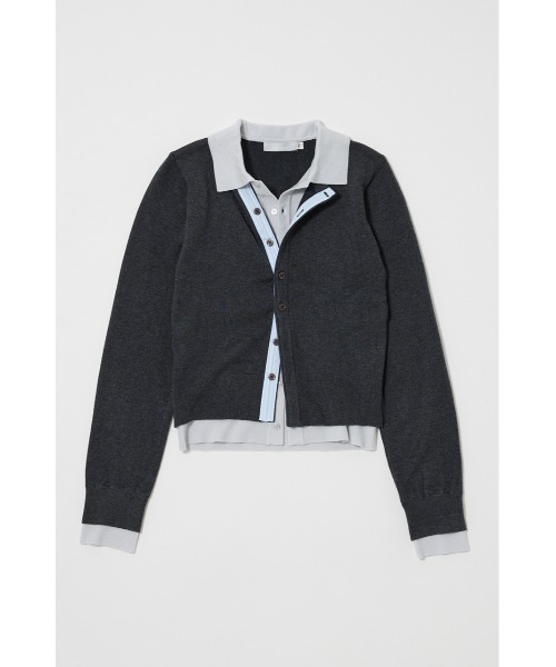 MOUSSY（マウジー） ニット セーター DOUBLE LAYERED ニットシャツ