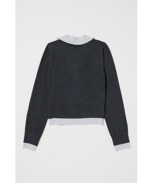 タグ付き MOUSSY DOUBLE LAYERED ニットシャツ MOUSSY | DOUBLE LAYERED ニットシャツ (シャツ・ブラウス ) |SHEL