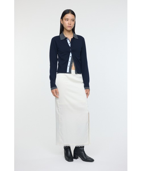 MOUSSY（マウジー） ニット セーター DOUBLE LAYERED ニットシャツ