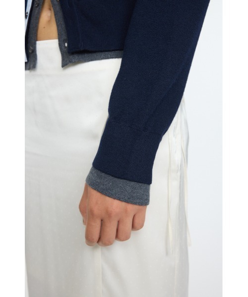 MOUSSY（マウジー） ニット セーター DOUBLE LAYERED ニットシャツ