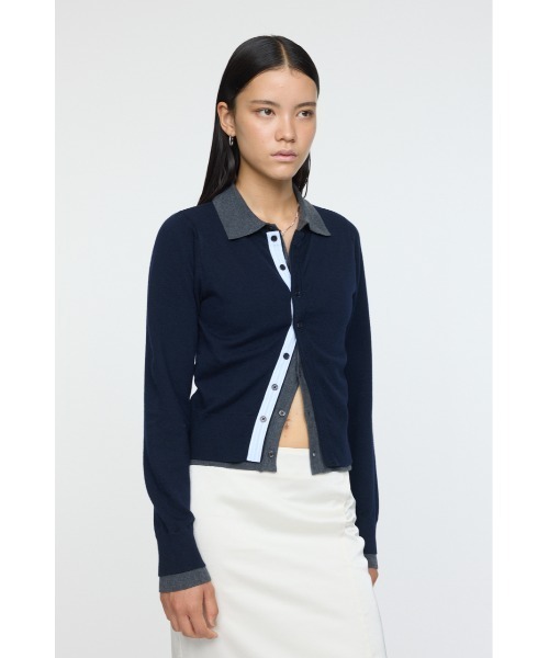MOUSSY（マウジー） ニット セーター DOUBLE LAYERED ニットシャツ