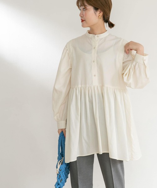 「UR Lab.」 長袖チュニック FREE ネイビー レディース_画像6