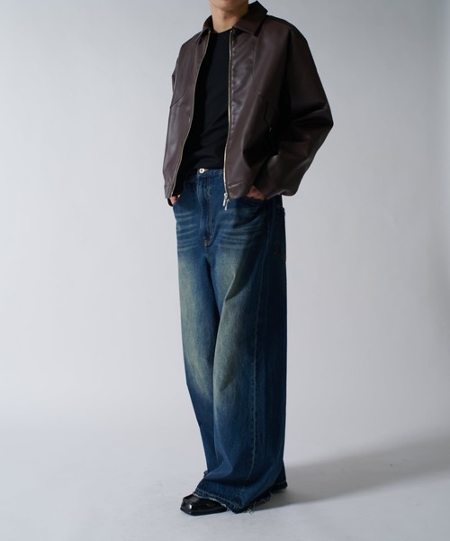 「Lui's」 「neucon」ブルゾン 1 ブラック メンズ_画像3