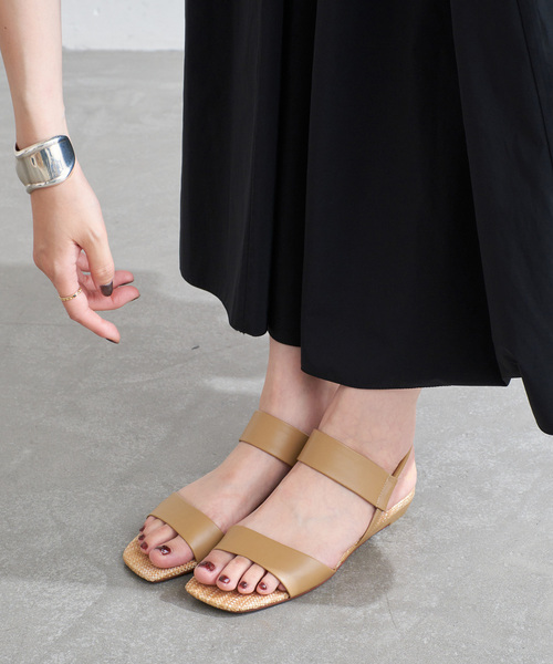 「LE TALON」 フラットサンダル SMALL シルバー レディース_画像8