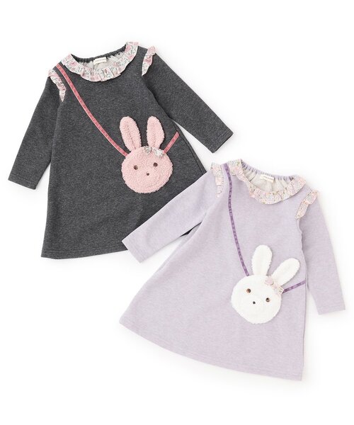 新品未使用！ウサギ刺繍トレーナー&ワンピース110cm 4点セット 新品未使用！ウサギ刺繍トレーナー&ワンピース110cm 4点セット