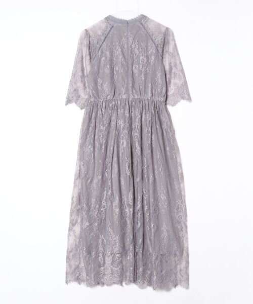 「Dorry Doll」 半袖ワンピース L ブルーグレー レディース_画像2