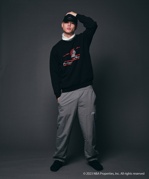 NBA スウェット NBA スウェットカットソー MEDIUM ブラックミックス メンズ : ZOZOTOWN