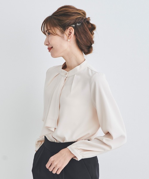 「DRESS LAB」 長袖ブラウス LL ピンクベージュ レディース_画像5