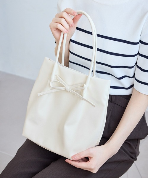 ROPE' PICNIC（ロペ ピクニック） トートバッグ 洗えるバッグ リボン