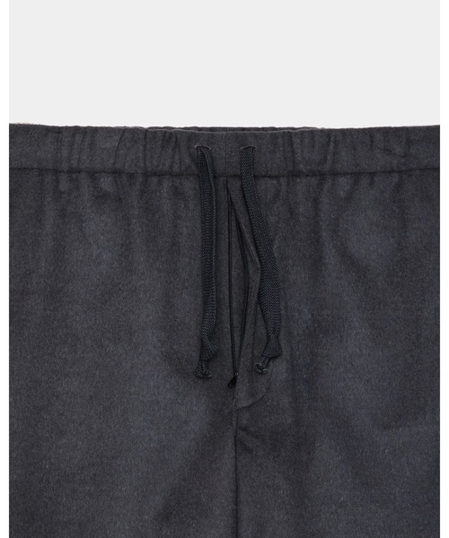 新品未使用 MARKAWARE マーカウェア ウールパンツ サイズ1 ウールシルクビーバー / ワイドフィット イージーパンツ, Black