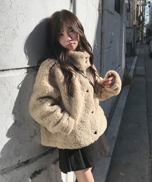 charm！！ エシカ ハイネックボアブルゾン charm！！ エシカ