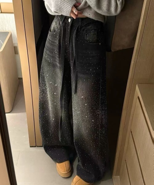 ViViDAY ワイドパンツ ジーンズ デニム デニムパンツ 「2点セット