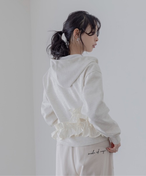 ※専用になりました※ エイミーロウ　フリルパーカー Eimee Law（エイミーロウ） パーカー ギャザーフリルヘム フーディ