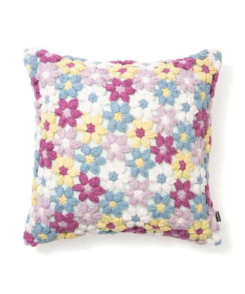 クッションカバー 刺繍 フラワー 花柄 フランフラン Francfranc 2点 Francfranc（フランフラン） クッション クッションカバー クロシェ