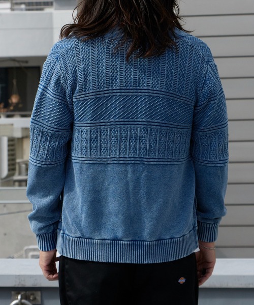 WP westpoint インディゴ カーディガン　FW02422 サイズM WP WESTPOINT（ダブルピー ウエストポイント） カーディガン メンズ