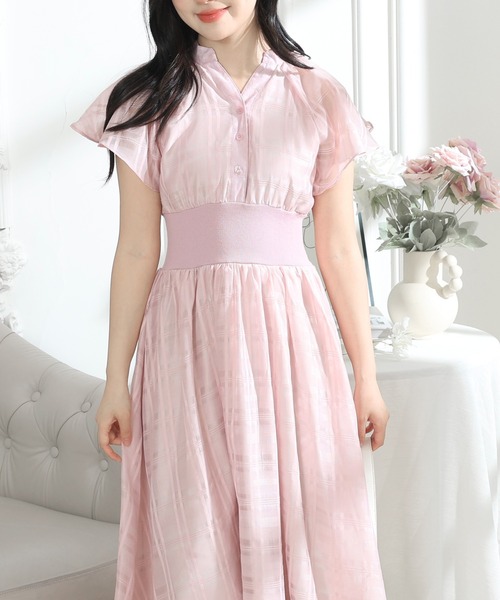 「Lace Ladies」 半袖ワンピース FREE ブラック レディース_画像5