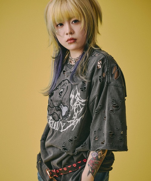 GALFY（ガルフィー） tシャツ 「GALFY/ガルフィー」病みに溶かされし犬