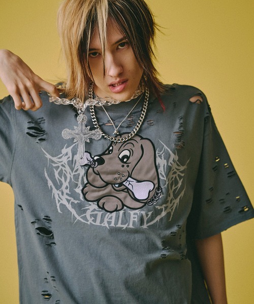 GALFY（ガルフィー） tシャツ 「GALFY/ガルフィー」病みに溶かされし犬