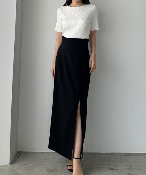 「Louere」 半袖ニット MEDIUM ホワイト レディース_画像4