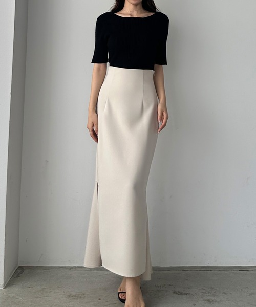 「Louere」 半袖ニット MEDIUM ホワイト レディース_画像9