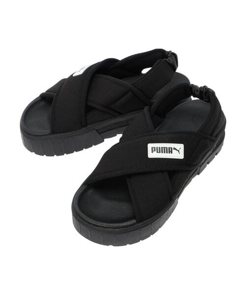 「PUMA」 フラットサンダル 23cm ブラック レディース_画像5