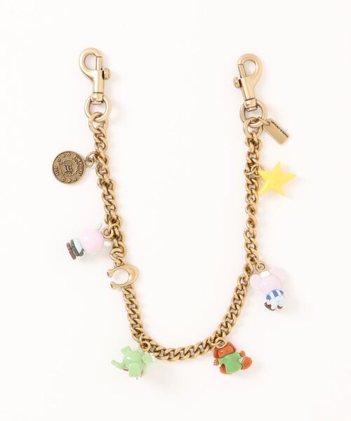 【美品】COACH マルチカラー アクリルチェーン ストラップ COACH（コーチ） キーホルダー | BRAIN DEAD」モチーフ チェーン