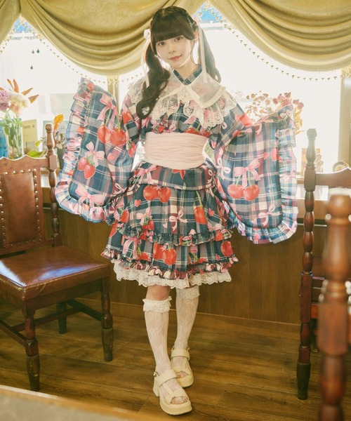kutir（クティール） 浴衣 「クティールとレトロ」セット着用可フリル