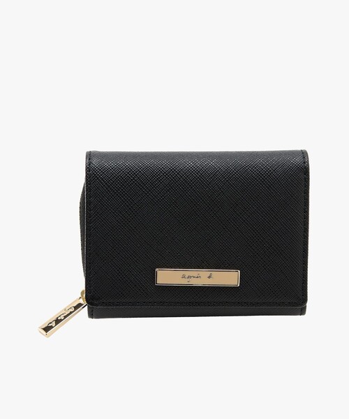 agnes b.（アニエスベー） ミニ 財布 レザー 三つ折り ミニ ウォレット