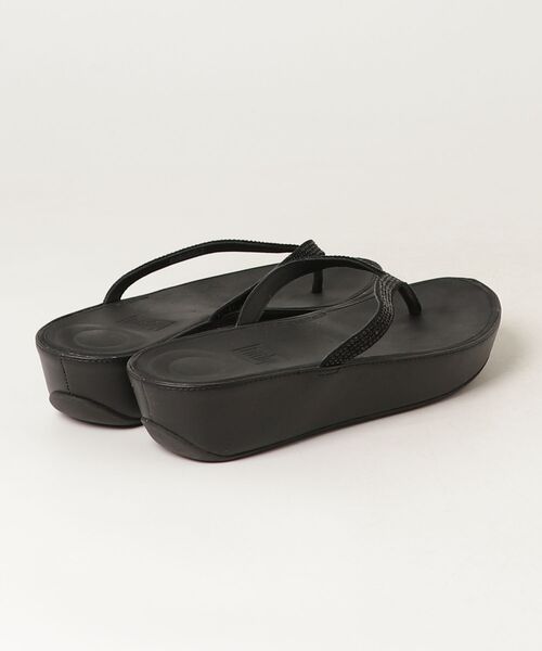 「fitflop」 フラットサンダル UK4 ブラック レディース_画像2