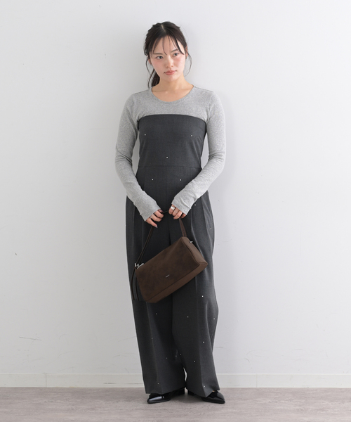 「U by SPICK&SPAN」 オールインワン 38 ブラック レディース_画像3
