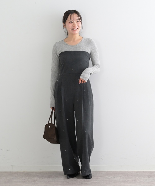 「U by SPICK&SPAN」 オールインワン 38 ブラック レディース_画像4