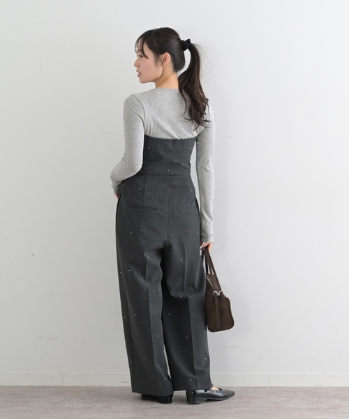 「U by SPICK&SPAN」 オールインワン 38 ブラック レディース_画像5